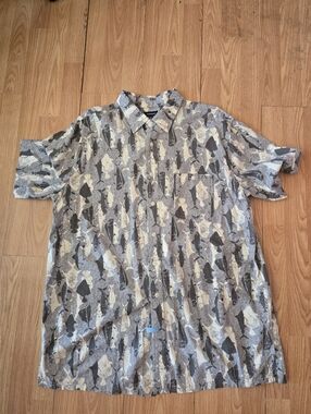 Croft & Barrow Men's Short-Sleeve Button-Down Shirt, 100% Cotton, Size XLT